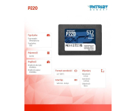 Patriot 512GB 2,5" SATA SSD P220 - 1111810 - zdjęcie 2